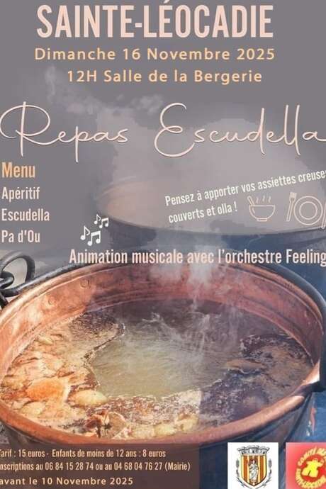 REPAS ESCUDELLA - SAINTE LEOCADIE