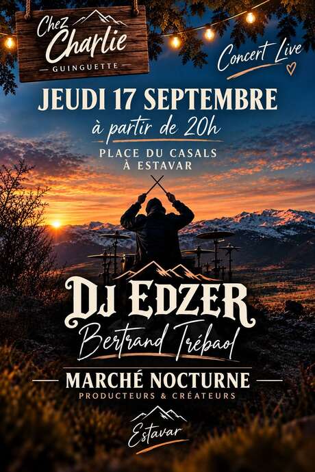 CONCERT CHEZ CHARLIE : DJ EDZER - BERTRAND TRÉBAOF
