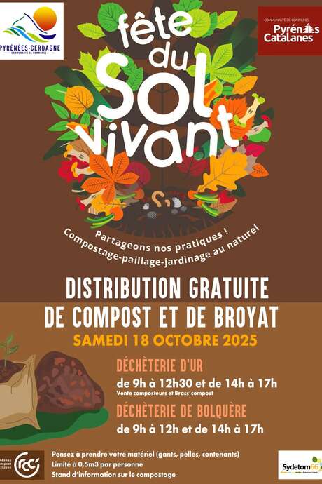 DISTRIBUTION DE COMPOST ET DE BROYAT - DECHETTERIE UR