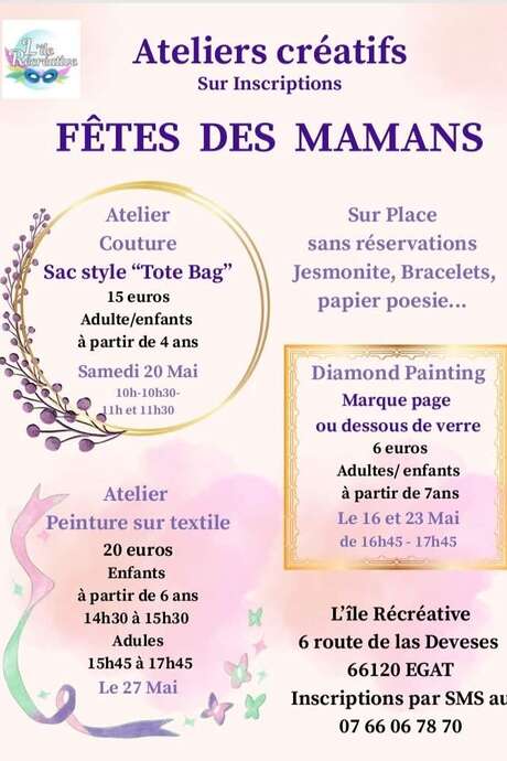 ATELIERS CRÉATIFS FÊTES DES MAMANS - COUTURE SAC STYLE "TOTE BAG" - EGAT