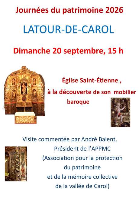 JOURNÉES DU PATRIMOINE - VISITE ÉGLISE SAINT-ETIENNE