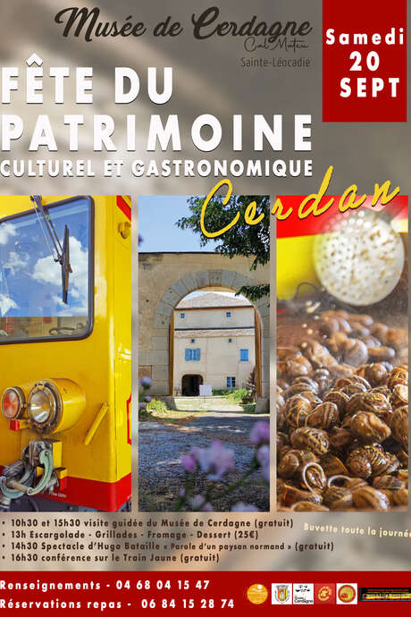 FÊTE DU PATRIMOINE CULTUREL ET GASTRONOMIQUE AU MUSÉE DE CERDAGNE