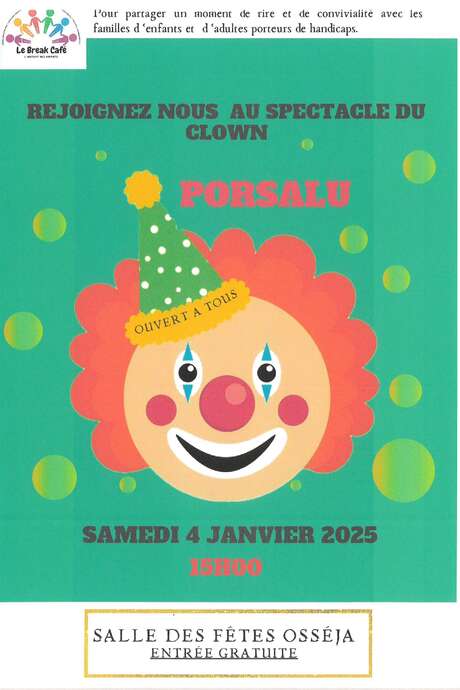 SPECTACLE DE CLOWN "PORSALU"