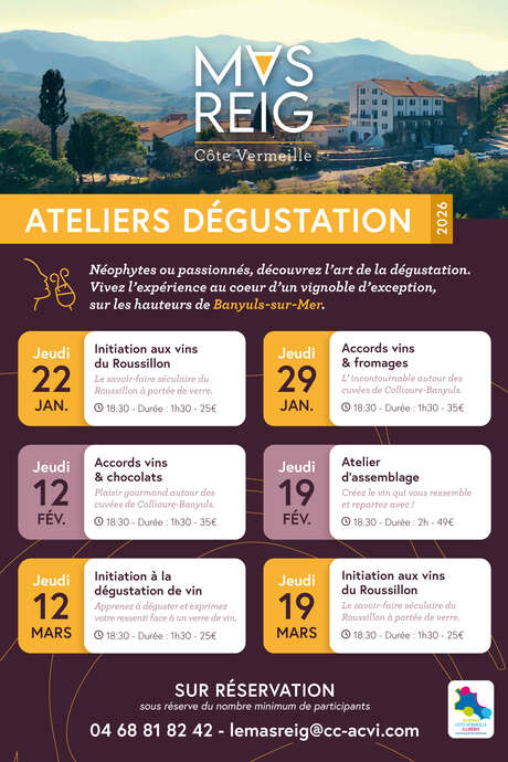 ATELIERS DÉGUSTATION DU MAS REIG
