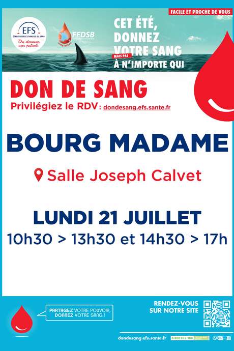 DON DE SANG - BOURG MADAME