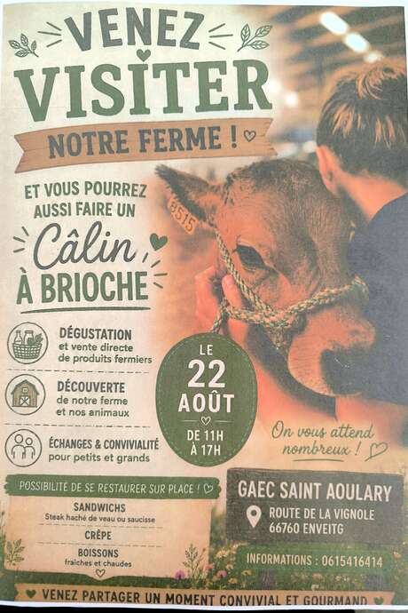 VISITE DE LA FERME AVEC ANIMATIONS