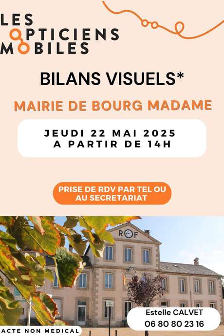 BILAN VISUEL AVEC VOTRE OPTICIENNE MOBILE