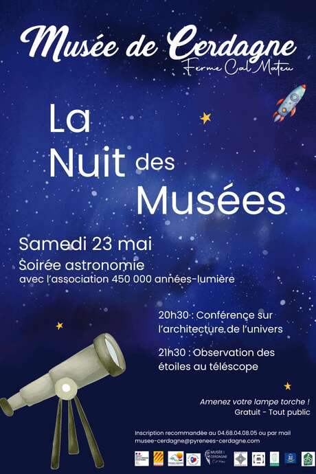 SOIRÉE ASTRONOMIE AU MUSÉE DE CERDAGNE