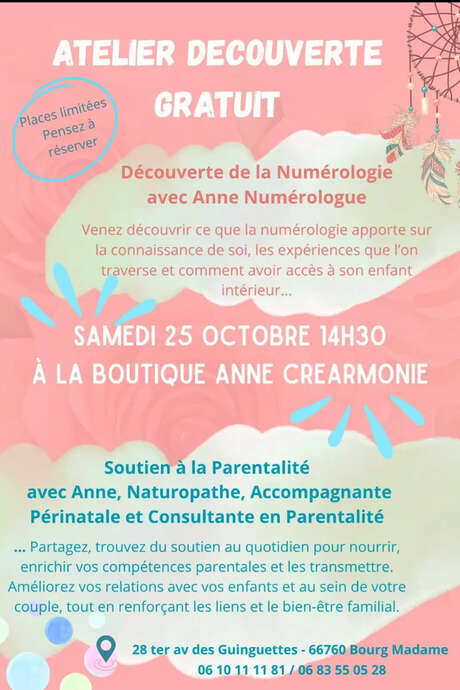 ATELIER DÉCOUVERTE DE LA NUMÉROLOGIE
