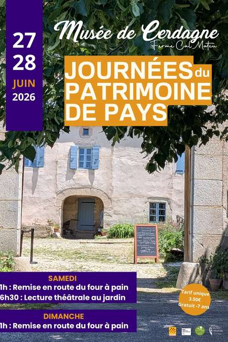 JOURNEES DU PATRIMOINE DE PAYS - MUSÉE DE CERDAGNE