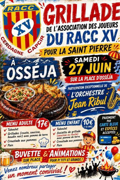 GRILLADE DU RACC XV POUR LA SAINT PIERRE - OSSEJA
