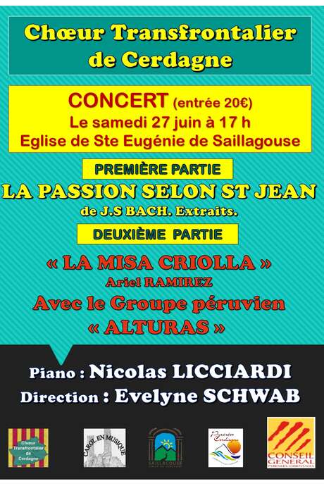 CHOEUR TRANSFRONTALIER DE CERDAGNE - SAILLAGOUSE
