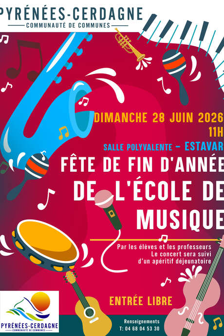 FÊTE DE FIN D'ANNÉE DE L'ÉCOLE DE MUSIQUE