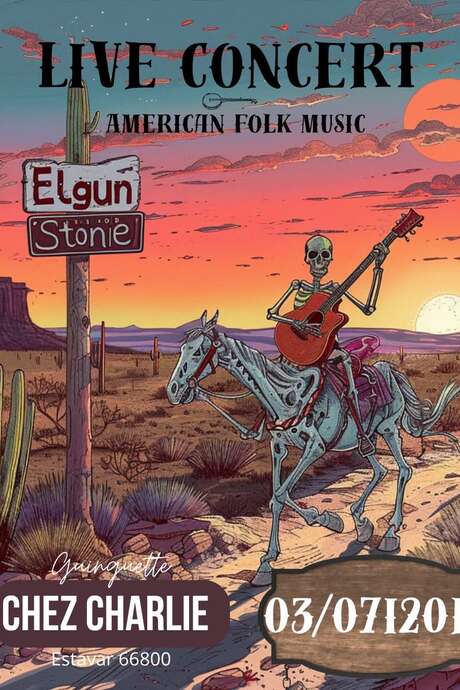 LIVE CONCERT AMERICAN FOLK MUSIC - CHEZ CHARLIE