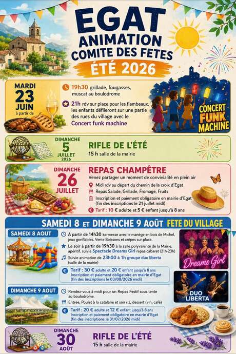 FETE DU VILLAGE D'EGAT