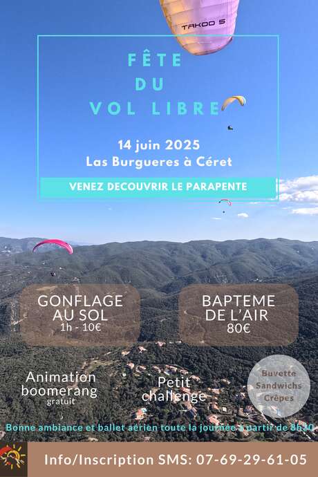 FÊTE DU VOL LIBRE ORGANISÉ PAR L’ASSOCIATION « LES AILES DU VALLESPIR »