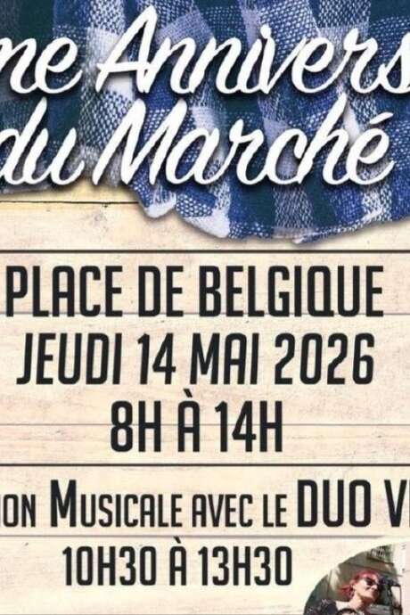 12ᵉ ANNIVERSAIRE DU MARCHÉ PLACE DE BELGIQUE