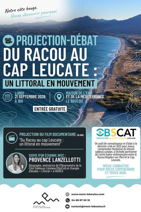 PROJECTION DÉBAT "DU RACOU AU CAP LEUCATE, UN LITTORAL EN MOUVEMENT"