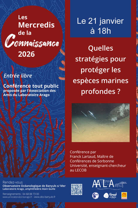 CONFERENCE LES MERCREDIS DE LA CONNAISSANCE - JANVIER