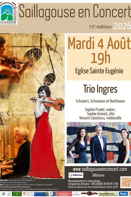 SAILLAGOUSE EN CONCERT - TRIO INGRES