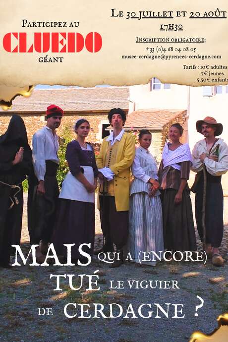 CLUEDO GÉANT - MUSÉE DE CERDAGNE CLUEDO GÉANT - MUSÉE DE CERDAGNE