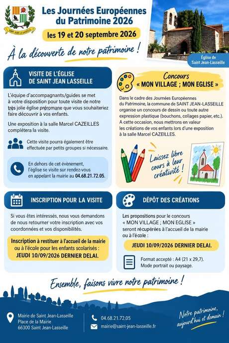 SAINT JEAN LASSEILLE - JOURNÉES DU PATRIMOINE 2026