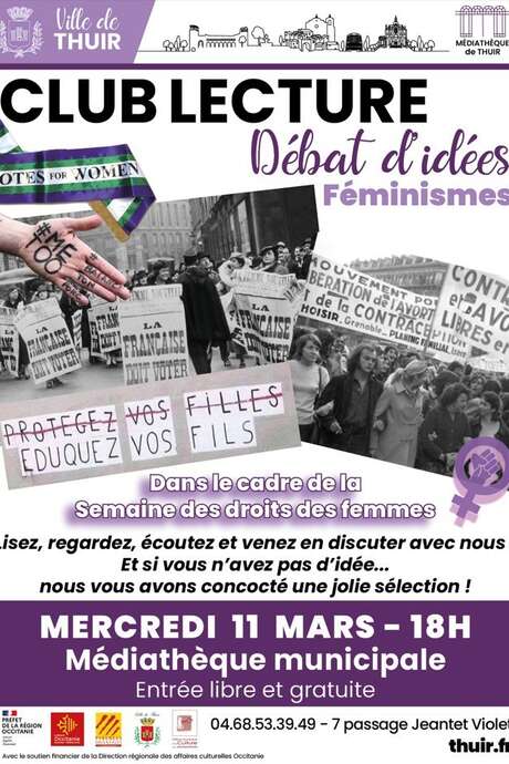 CLUB DE LECTURE  - DÉBAT D'IDÉES