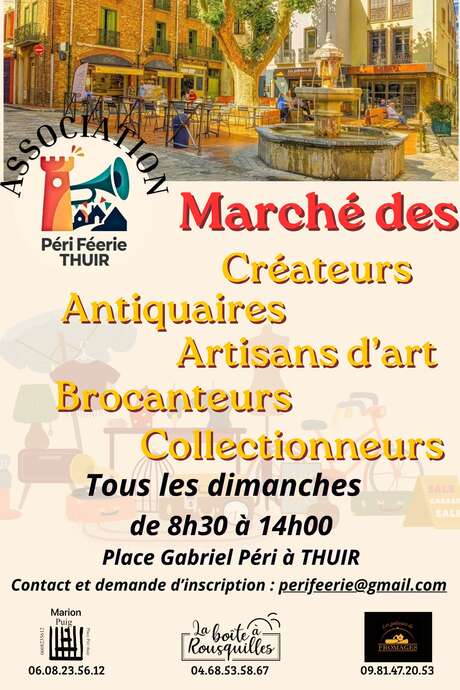 MARCHÉ DES CRÉATEURS ANTIQUAIRES ARTISANS D'ART BROCANTEURS COLLECTIONNEURS
