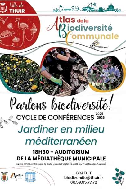 ATLAS DE LA BIODIVERSITÉ COMMUNALE - CONFÉRENCE JARDINER EN CLIMAT SEC