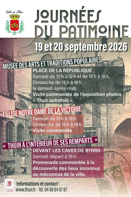 JOURNÉES DU PATRIMOINE À THUIR