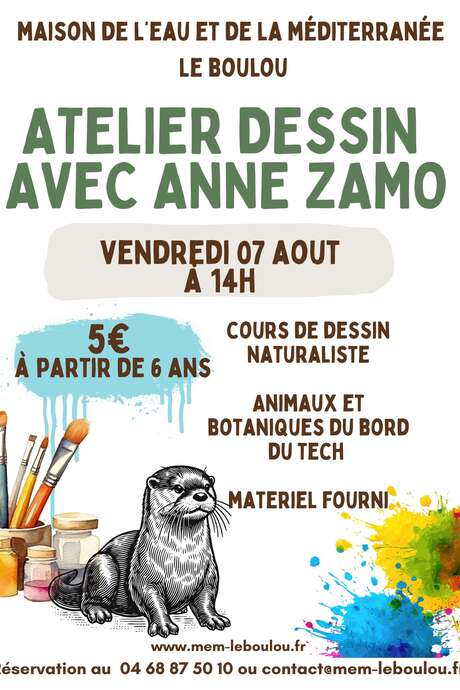 ATELIER DESSIN NATURALISTE AVEC L’ARTISTE ANNE ZAMO