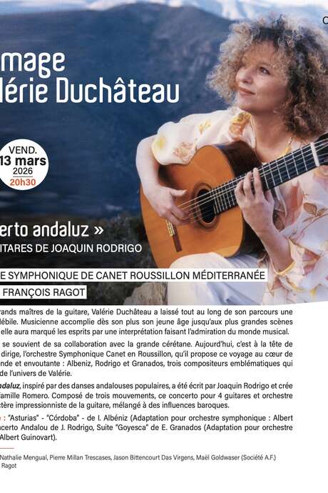 CONCERT EN HOMMAGE À VALÉRIE DUCHÂTEAU