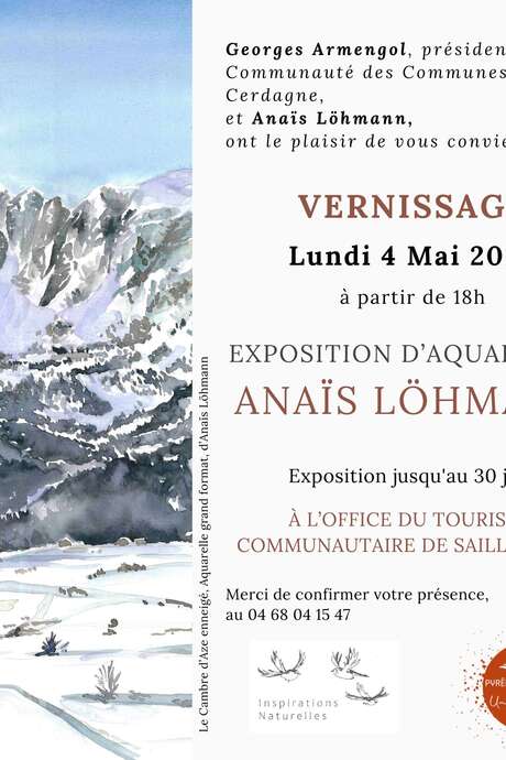 EXPOSITION D'AQUARELLES: "ANAÏS LÖHMANN"