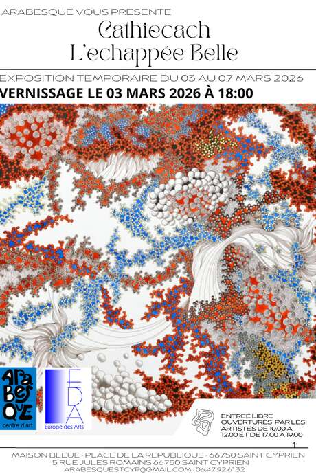 EXPOSITION CATHIECACH L’ÉCHAPPÉE BELLE CHEZ ARABESQUE