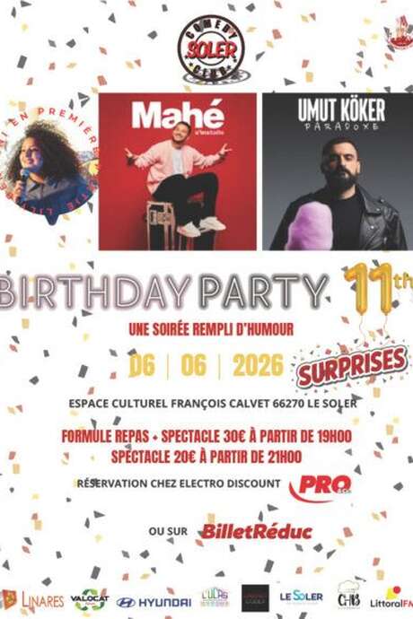SOLER COMEDY CLUB FÊTE SES 11 ANS