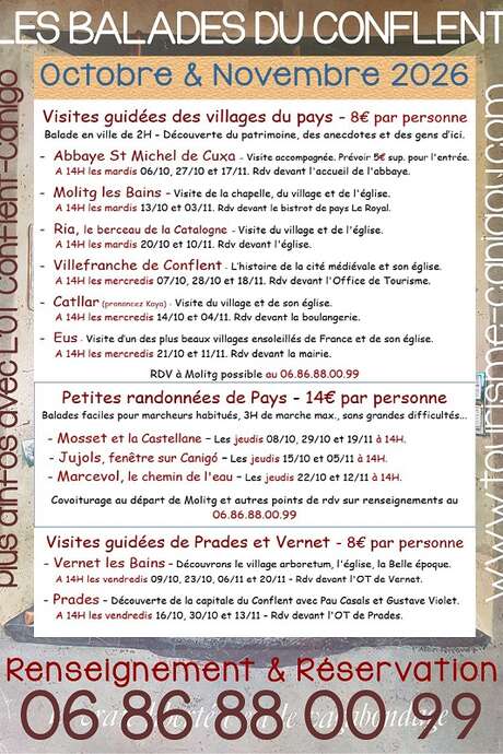 LES BALADES DU CONFLENT "JUJOLS, FENETRE SUR LE CANIGO"