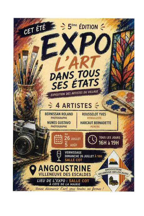 EXPO "L'ART DANS TOUS SES ÉTATS" - ANGOUSTRINE
