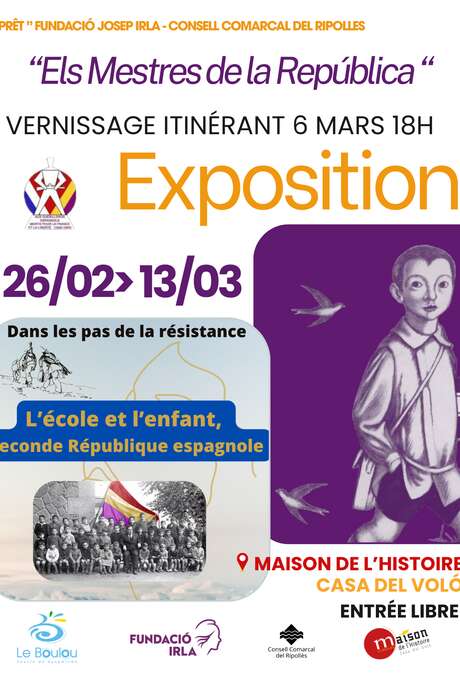 EXPOSITION TEMPORAIRE "ELS MESTRES DE LA REPÚBLICA" PRÊT DE LA FUNDACIÓ JOSEP IRLA