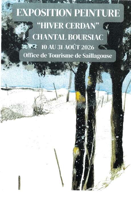 EXPOSITION HIVER CERDAN - PEINTURES PAR CHANTAL BOURSIAC
