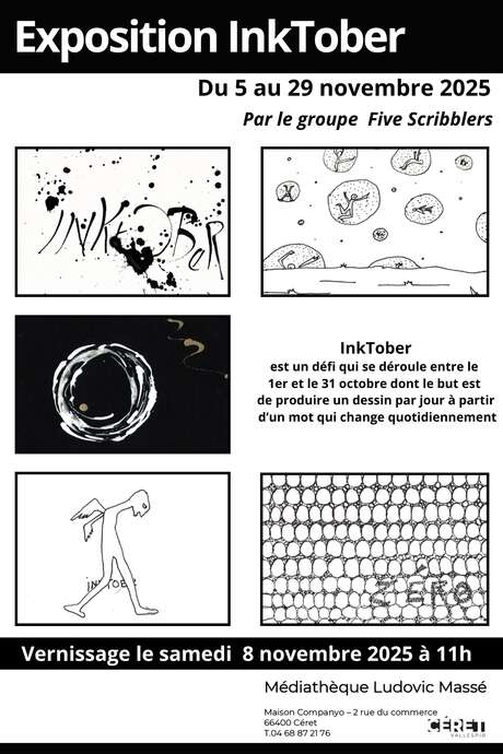 EXPOSITION « INKTOBER » PAR LES SCRIBBERS EXPOSITION « INKTOBER » PAR LES SCRIBBERS