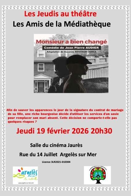 VOS JEUDIS AU THEATRE