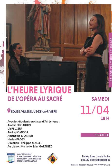 L'HEURE LYRIQUE DE L'OPÉRA AU SACRÉ