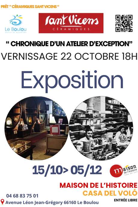 EXPOSITION TEMPORAIRE "SANT VICENS, CHRONIQUE D'UN ATELIER D'EXCEPTION" EXPOSITION TEMPORAIRE "SANT VICENS, CHRONIQUE D'UN ATELIER D'EXCEPTION"