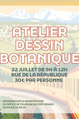 ATELIER DESSIN BOTANIQUE - MERCREDI 22 JUILLET
