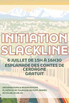INITIATION SLACKLINE - LUNDI 6 JUILLET
