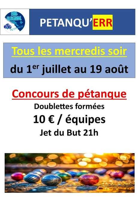 CONCOURS DE PÉTANQUE EN DOUBLETTE