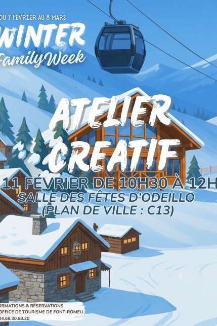 WINTER FAMILY WEEK - ATELIER CREATIF - LES ANIMAUX DE LA MONTAGNE