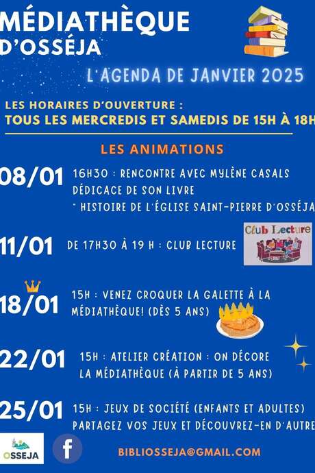 ANIMATIONS MEDIATHEQUE OSSÉJA