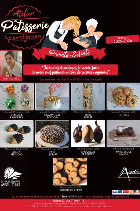 ATELIER PÂTISSERIE PARENT-ENFANT AUX CAVES BYRRH