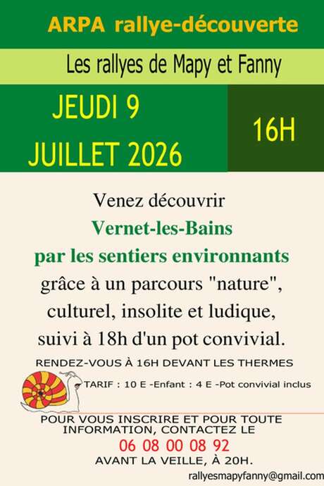 RALLYE DÉCOUVERTE : VERNET-LES-BAINS PAR LES SENTIERS ENVIRONNANTS